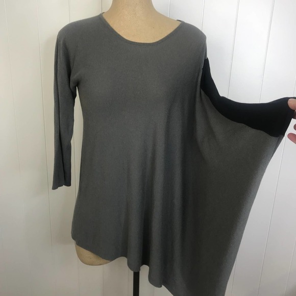 Bitte Kai Rand Gray and Black Asymetrical Tunic SZ 2 - Picture 2 of 6